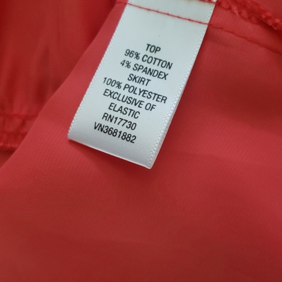 Y2k GO International coral bustier top smocked mini - Picture 6 of 8